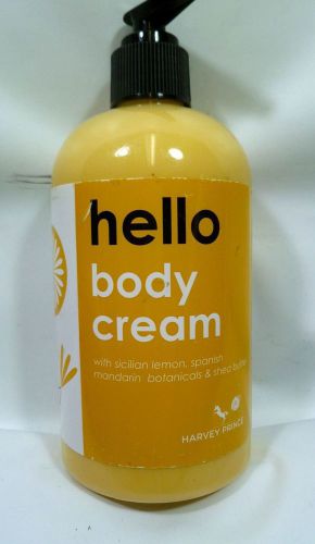 Harvey Prince HELLO BODY CREAM - Full Size 12oz./ 335ml NEW, SEALED + FREE GIFT!