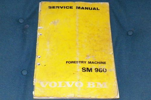 Volvo SM 980 Forestry Machine Service Manual - big truck with knuckleboom loader