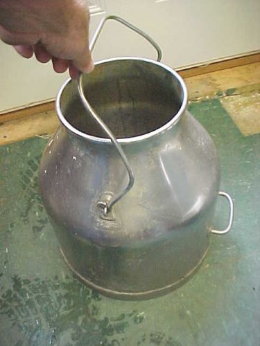 BS5 VINTAGE DELAVAL STAINLESS STEEL MILKER BUCKET MILK MILKING GARDEN DECOR