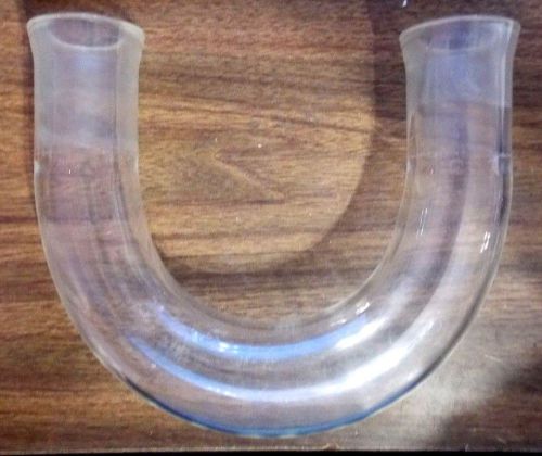 Pyrex glass u shape 1 1/2&#034; x 9&#034; x 8&#034; - thick wall - vintage conical glass joints for sale