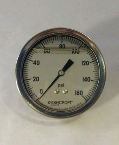 ASHCROFT Q-8962 0-160 PSI NEW 3TA 56428-014 Pressure Gauge Glycerin Filled