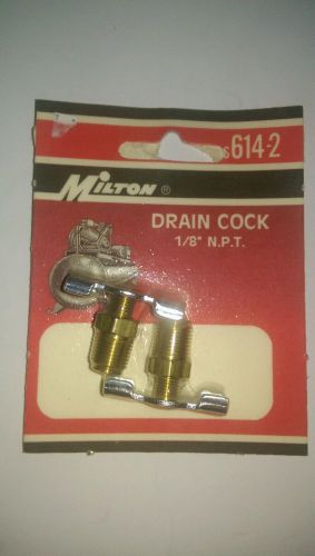 Milton  1/8 &#034; N.P.T Drain 2 Pack 614-2