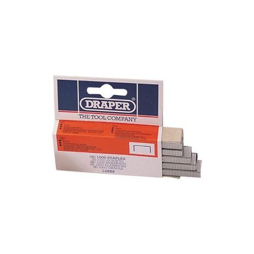 Draper 13959 6mm steel staples - box of 1,000 staple gun diy brand new for sale