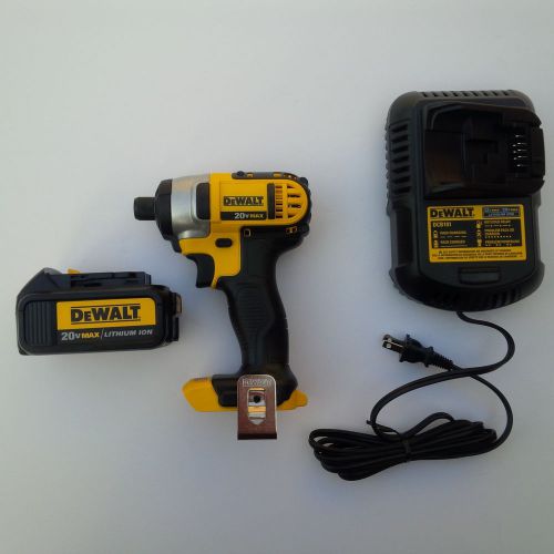 Dewalt dcf885 20v max cordless 1/4 impact, dcb200 3.0 ah battery,charger 20 volt for sale