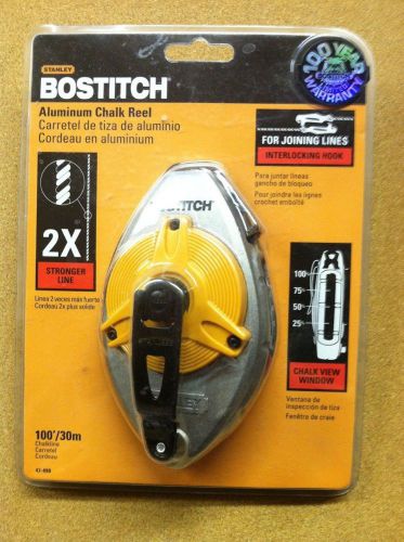 Bostitch 100&#039; Aluminum Chalk Line Box Reel by Stanley 47-490