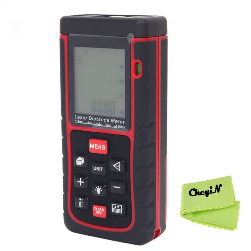 60M / 192FT Digital Laser Distance Measurer Handheld Laser Distance Meter Tool