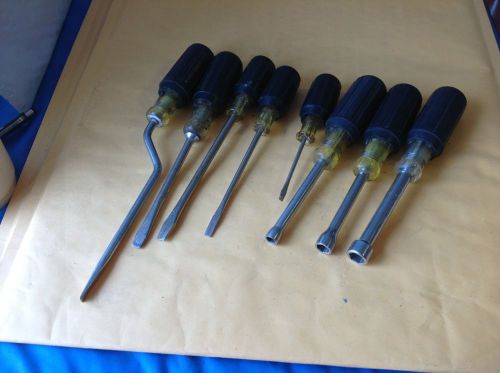 Klein Tools Screwdriver Lot Speed Standard Nut drivers