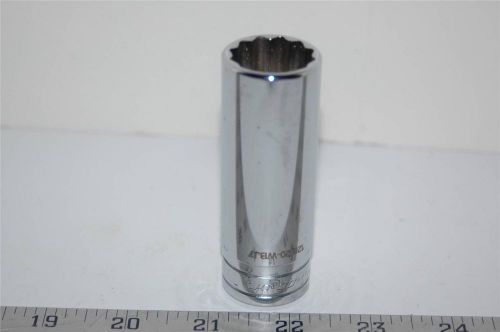 Snap On 1/2&#039;&#039; Drive Deep Socket 7/8&#039;&#039; S281 12 Point  Aviation Tool Automotive