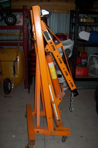 2 ton hydraulic foldable shop crane engine hoist for sale