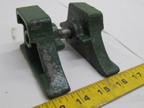 Bridge Crane Beam Hoist Trolley Stop 3-5/8&#034; Long 2-1/8&#034; High Cast Iron 1/2&#034; Bolt