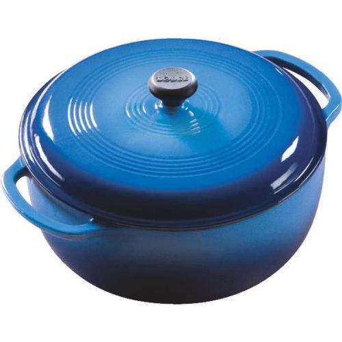 6 qt porcelain enamel coated cast-iron dutch oven-6qt blue dutch oven for sale