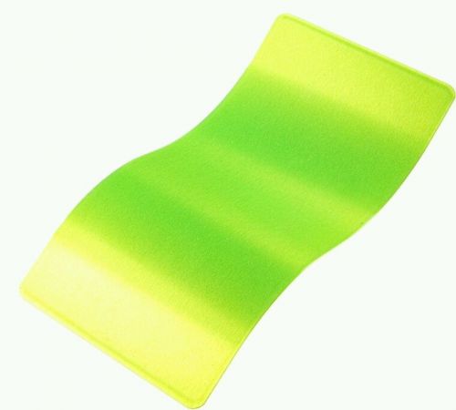 Prismatic POWDER COATING PAINT  Glowing YELLOW TRANSPARENT (2LB) - NEW!