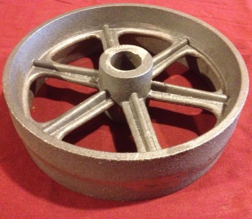 8 inch hit &amp; miss gas engine flywheel engine cart wheel cast iron universal type for sale