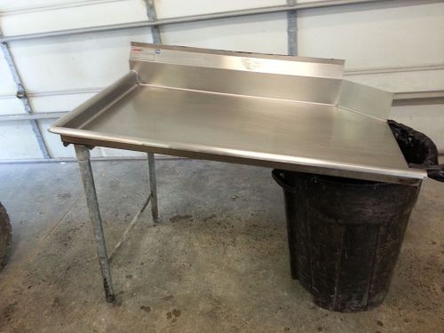 48&#034; eagle left side dish warewasher s.s. clean table w/ back splash for sale