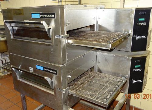 LINCOLN IMPINGER DOUBLE STACK PIZZA OVEN-MODEL 1116-000-A