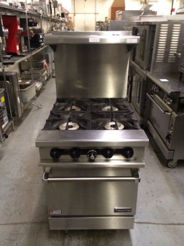 Therma-Tek TMD24-4-1 - 24&#034; Range w/4 Burners &amp; Oven - LP Gas - Refurbished