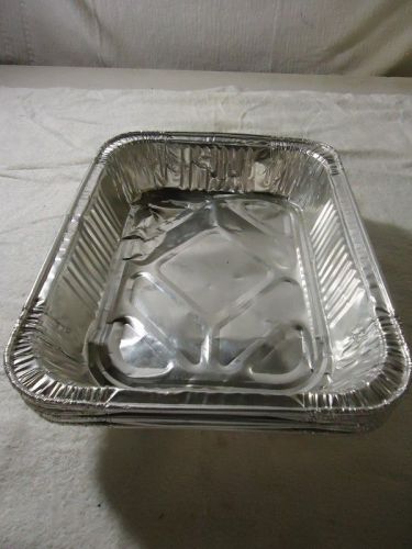 Lot of 6 Foil Roaster/Baker Pan - 13&#034;L x 10&#034;W, EUC