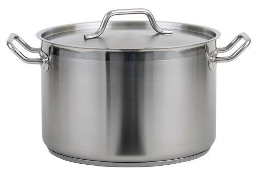 Stock pot roy ss rspt 80-80 qt stainless steel w lid royal industries for sale