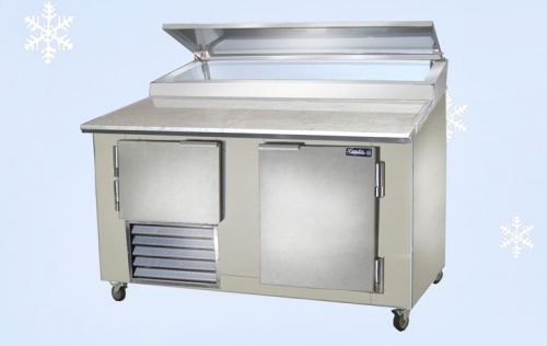 Brand new! leader eslm72 - 72&#034; refrigerated sandwich salad prep table for sale