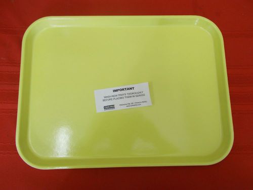 Box of 12 Carlisle 12&#034; x 16&#034; Yellow Serving Tray