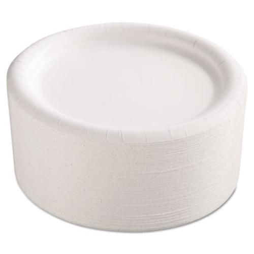 Solo CP9AJCWWH14 Premium Coated Paper Plates, 9&#034; Dia, White, 125/pack, 4