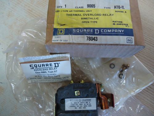 Square D (9065-ATO-IL) Thermal Overload Relay, New Surplus