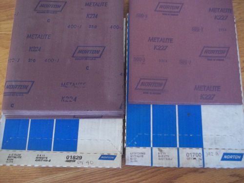 abrasive,sandpaper,Norton,mixed lot,K227 cloth500J &amp; K224 cloth 400J