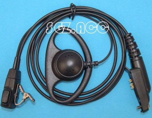 D shape earpiece headset mic motorola radio ptx800 plus ptx860 plus -us stock for sale