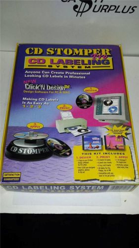 CD STOMPER PRO CD LABELING SYSTEM MAC/WINDOWS XP