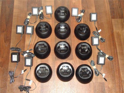 LOT OF 10 Motorola NNTN4019A Charger, XTN SERIES, CP100, WALKIE TALKIE