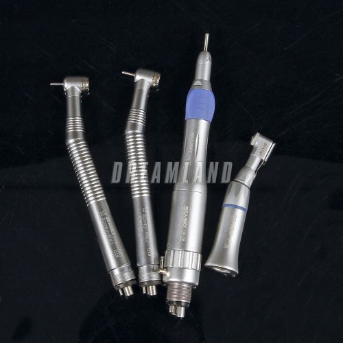 2 pcs NSK Style Dental high speed Handpiece +low speed handpiece kit 4 Hole CA