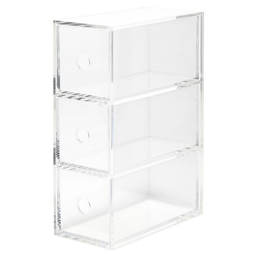 MUJI: Acrylic Case 3 Drawer Unit (8.7(W)x17(D)x25.2(H)cm)