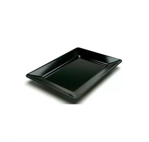 Case Of 10 Delfin TRC-1210AS-010 12&#034; x 10&#034; x 1.5&#034; Black Pacific Rim Trays