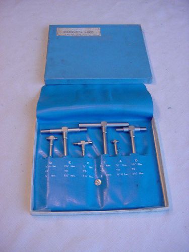 Fowler 6 PiecesTelescoping Gages Gauges In Box