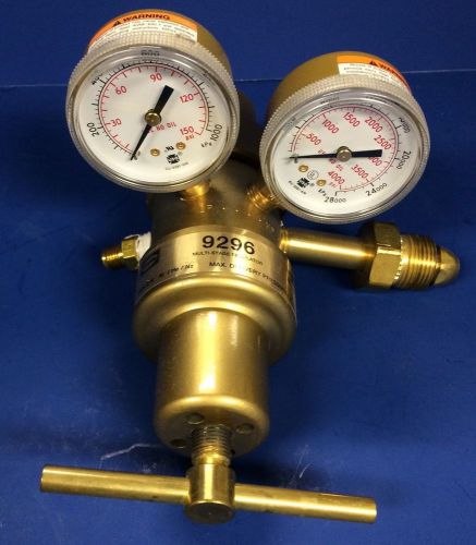 Harris 9296 Multi-Stage Regulator ~ Max Del. Pressure 125 PSIG ~ Max Inlet 3000