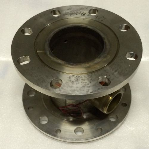 6&#034; High Vacuum Nipple, 6 inches long, 9&#034; Flanges, Stainless Steel