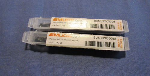 BRAND NEW STANDARD  TAPS EMUGE 2 PCs  1/4- 20