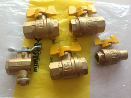 BRASS BALL VALVE 3/4&#034; 600CWP PN40 DN20 (3) and a 1/2 600CWP,250WOG