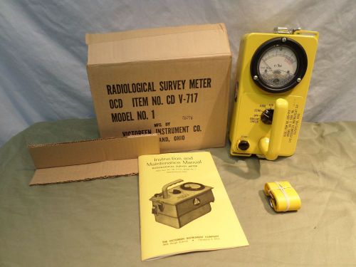 COLD WAR VICTOREEN CDV-717 M/#1 RADIATION DETECTOR/SURVEY METER  25774