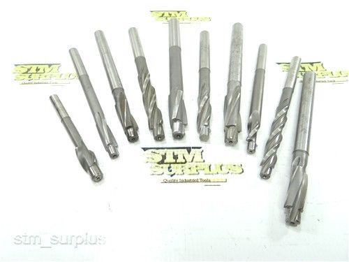 LOT OF 11 HSS CHUCK SHANK COUNTERBORES 13/32&#034; TO 19/32&#034; USA