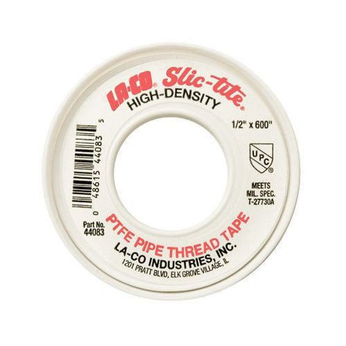 Slic-tite® ptfe thread tapes - 1/2&#034;x600&#039; slic-tite 44101 thread tape ptfe hea for sale