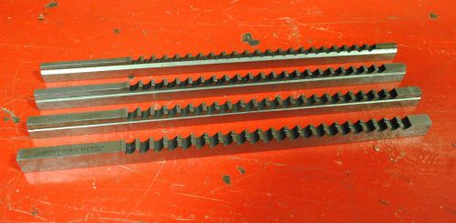 (4) duMont C HS KEYWAY BROACHES 3/16&#034; 1/4&#034; 5/16&#034; 3/8&#034; MACHINIST TOOL #2