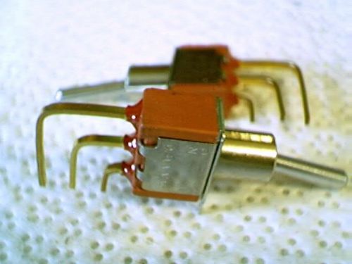 2 C&amp;K 7108SD9AV2BE SPDT toggle switcches rt angle P/C leads