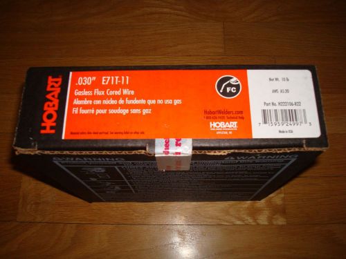 HOBART .030 FLUX CORED WELDING WIRE -10  POUND SEALED BOX- PART  H222106-R22