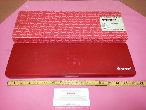 MACHINIST&#039;S TOOLMAKERS STARRETT #1202A 12&#034; CALIPER EMPTY CASE &amp; BOX