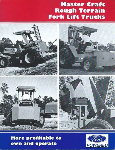 Fork Lift Truck Brochure - Master Craft - Rough Terrain - Ford - c1991 (LT175)