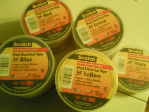 Scotch premium vinyl electrical tape super 88, 3/4&#034;x 66&#039; x .0085&#034; 15 rolls for sale