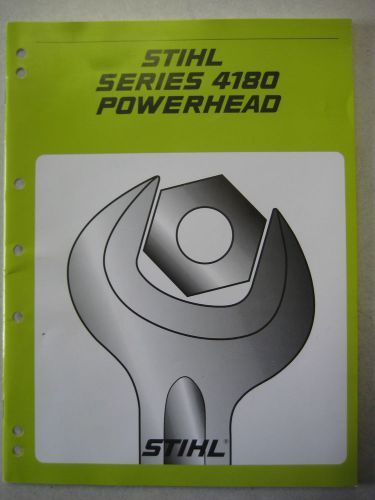 STIHL SERIES 4180 POWER HEAD REPAIR MANUAL  51 PAGES