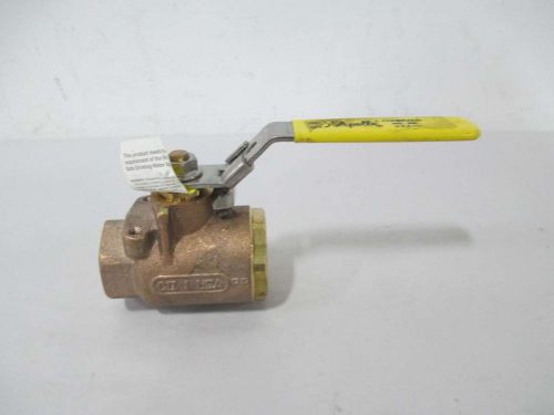 NEW CONBRACO 77-105-27 APOLLO 600 BRONZE THREADED 1IN NPT BALL VALVE D366737