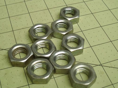 (9) 5/8-11 HEX NUT ZINC PLATED WIDTH 15/16 HEIGHT 3/8 #57562